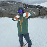 5280 Water Buffalo Leather Mitten - White