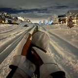 5280 Water Buffalo Leather Mitten - White