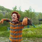 Buffalo Leather Driving Gloves  - Brown