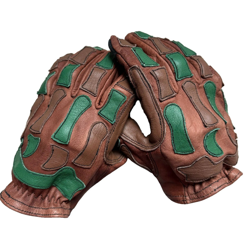 D7PB - Platte Basin Leather Hunting Glove - Retro Camouflage