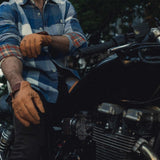 Buffalo Leather Driving Gloves  - Brown