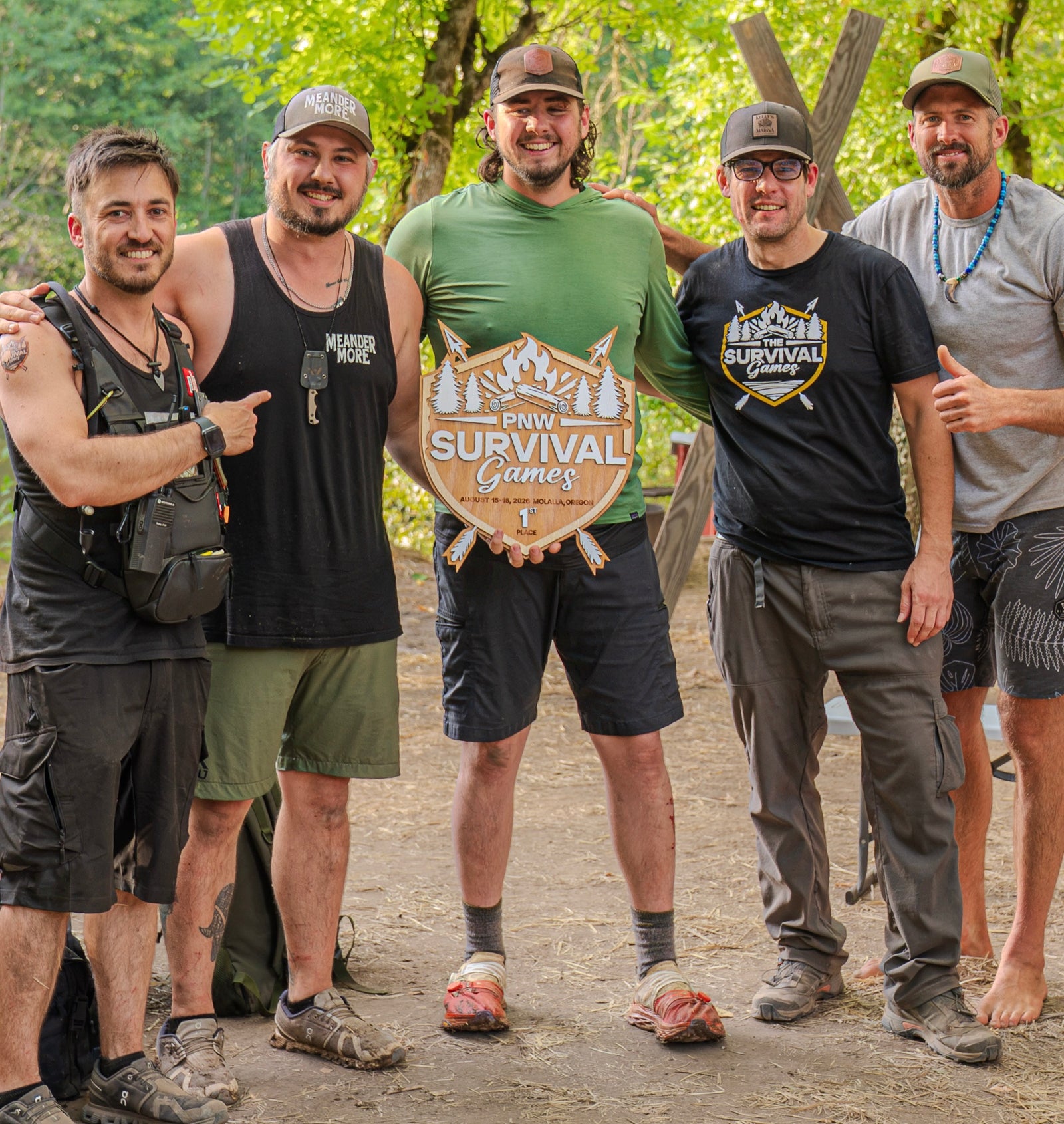 2026 PNW Survival Games first-place team, Mitchel Yard and Seth Davis