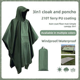 3 In 1 Outdoor Military Poncho