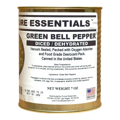 Future Essentials Dehydrated Diced Green Bell Peppers