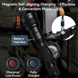 FlexBeam- 1200 Lumen Adjustable Beam Rechargeable Flashlight