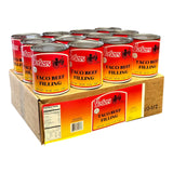 Case (12 Cans) of Yoder's fresh REAL Canned Taco Beef Filling