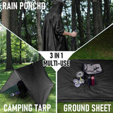 3 In 1 Outdoor Military Poncho