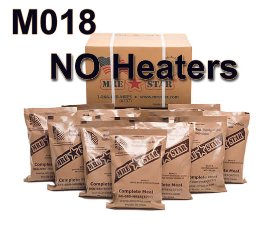 MRE Meals – without Heaters