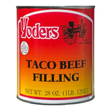 Case (12 Cans) of Yoder's fresh REAL Canned Taco Beef Filling