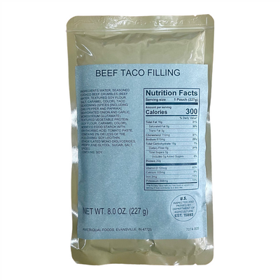 MRE Entree - Beef Taco Filling