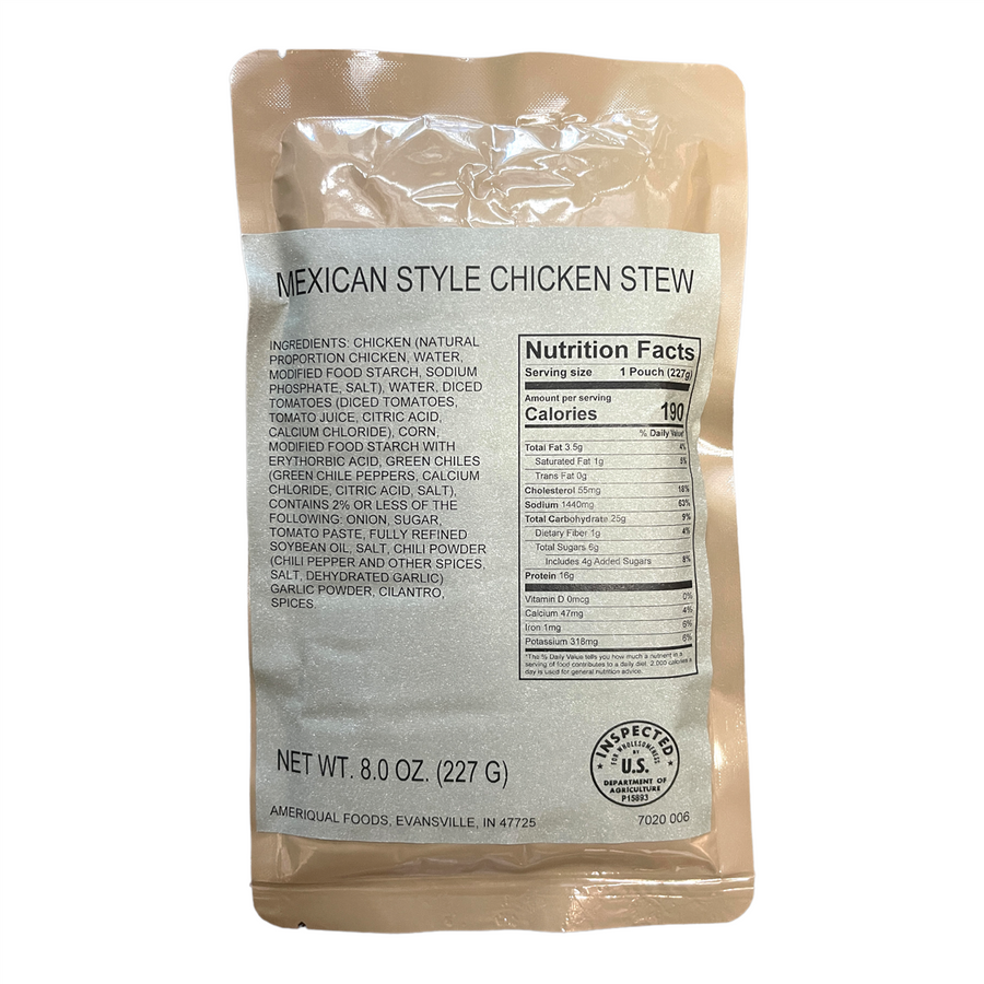MRE Entree - Mexican Chicken Stew
