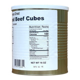 Military Surplus Freeze Dried Top Round Beef Cubes