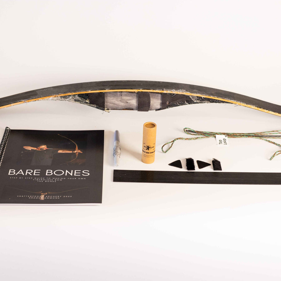 The Bare BONES - Fiberglass Bow Kit - 2 month lead time