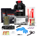 Premium Tactical IFAK Kit w Rip-Away Velcro, SOF Tourniquet & CELOX