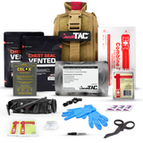 Premium Tactical IFAK Kit w Rip-Away Velcro, SOF Tourniquet & CELOX