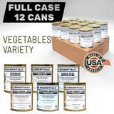 Case (12 Cans) of Future Essentials Freeze Dried Vegetable Variety