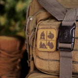 Survival Compass Patch: Orange