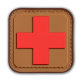 Survival Compass Patch: Desert Tan