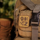 Survival Compass Patch: Orange