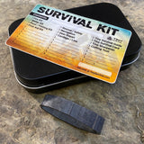 Tiny Survival Tin Kit: Rectangle - SMALL (7.4 c.i.)