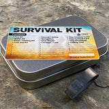 Tiny Survival Tin Kit: Rectangle - SMALL (7.4 c.i.)