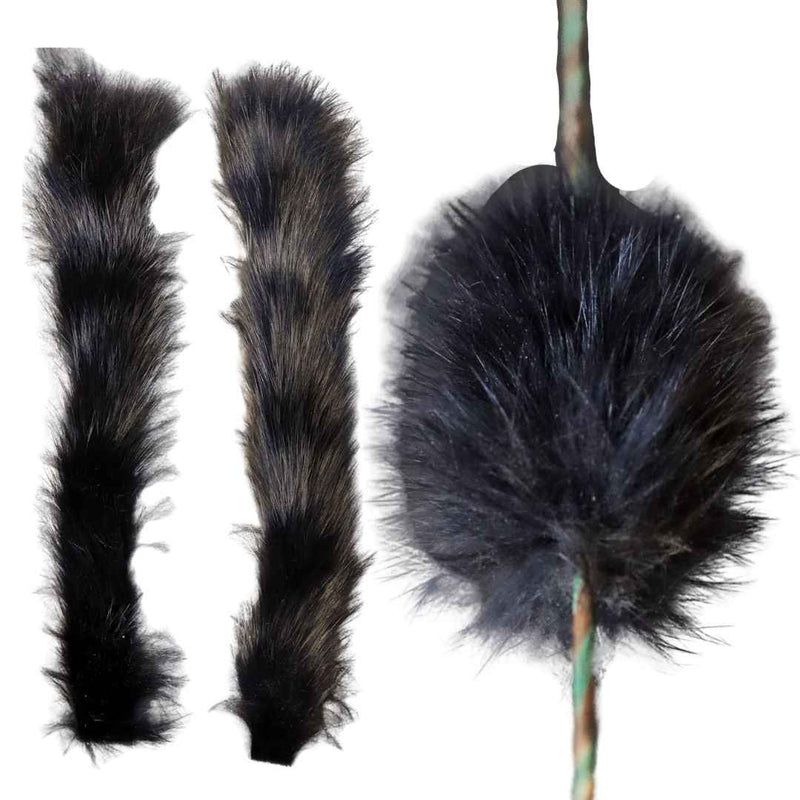 Rabbit Fur Bow String Silencers - Black