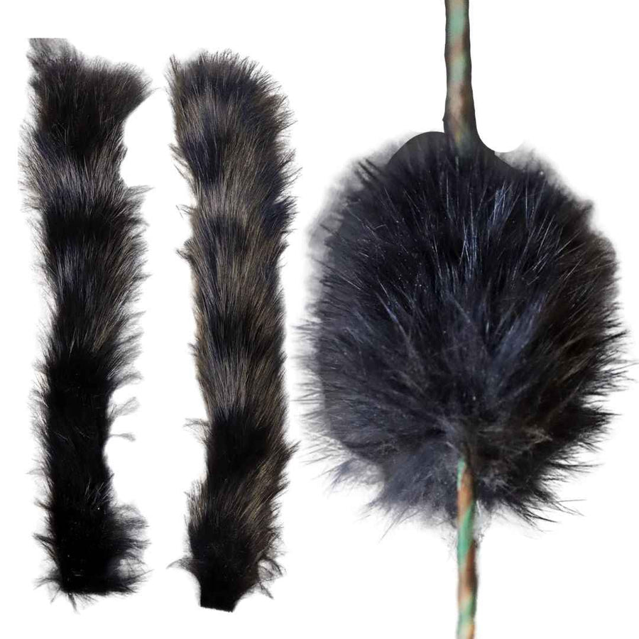 Rabbit Fur Bow String Silencers - Black