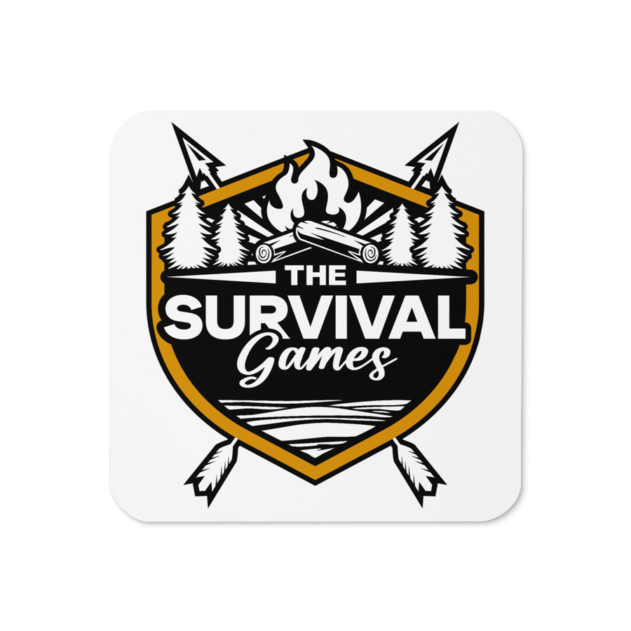 The Survival Games Cork-back Coaster