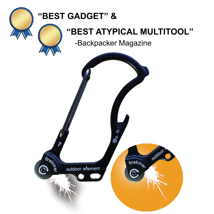 Firebiner: Fire-starting Multitool Carabiner