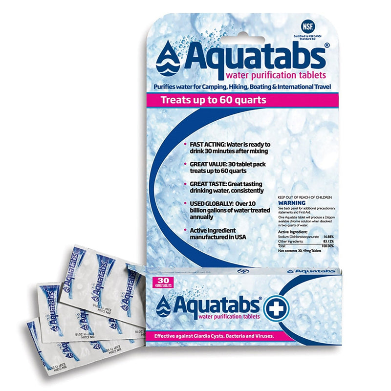 AQUATABS WATER TABLETS 30CT